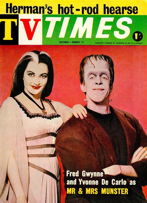 The Munsters With Yvonne Decarlo As Lily And Fred Gwynne As Herman