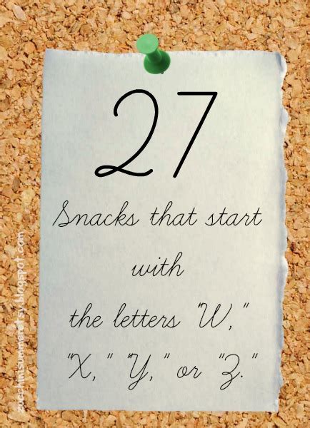 Maybe you would like to learn more about one of these? Zucchini Summer: 27 Snacks for W, X, Y, or Z