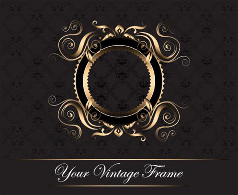 Europeanstyle Gold Frame Pattern 23276 Free Eps Download 4 Vector
