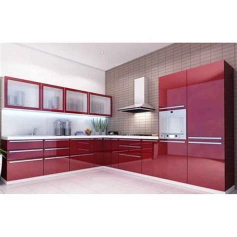 Plywood L Shaped Modular Kitchen At Rs 50000unit In Chennai Id