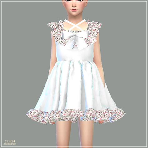 Sims4 Marigold Pure Doll Dress Sims 4 Downloads