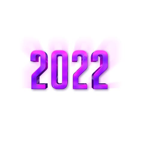 2022 Novo Ano 3d Efeito De Gradiente Fundo Transparante Png 2022 Ano
