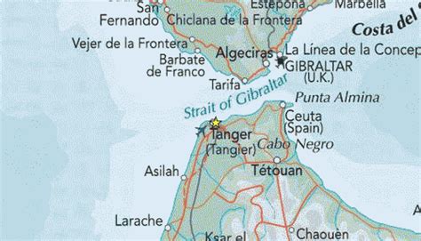 Map Of Tangier Morocco