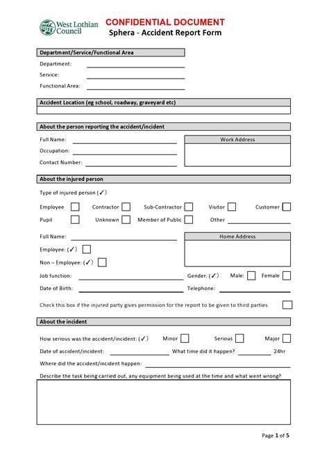 Nevertheless, in the same instance you'll not be aware of how much cash folks have lost out on because. 50 Accident Report Forms (Car, Work Injury, more ...