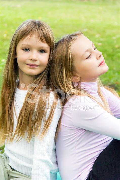 Cute Two Girls Stock Photo Royalty Free Freeimages