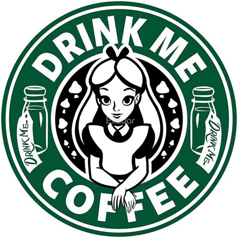 Download Drink Me Coffee by Ellador | Disney starbucks, Disney alice, Alice in wonderland