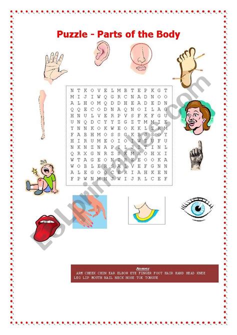 Parts of the body puzzle