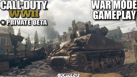 Call Of Duty Wwii Private Beta War Mode Gameplay Playstation 4