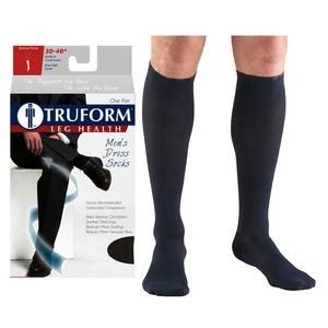 Surgical Appliance Ind Truform Men S Dress Knee High Support Sock 30
