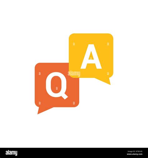 Faq Help Flat Design Icon Query Frequently Question Speech Vector
