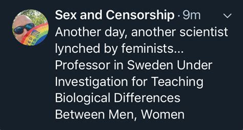 swedish professor under investigation for teaching biological gender differences