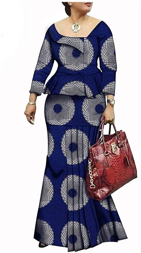 African Long Maxi Dresses For Women Plus Size Wear Ankara