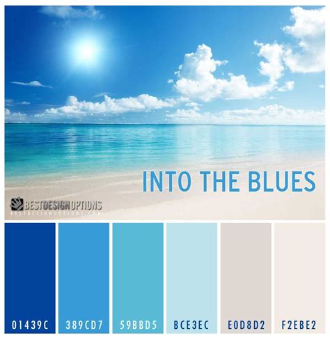 Image Result For Beach Blue Color Palette Beach Color Palettes Beach