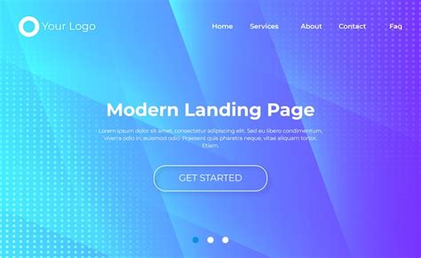 Premium Vector  Website home page template