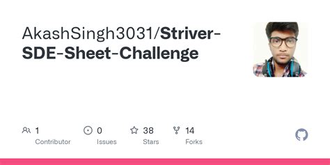 Github Akashsingh3031striver Sde Sheet Challenge