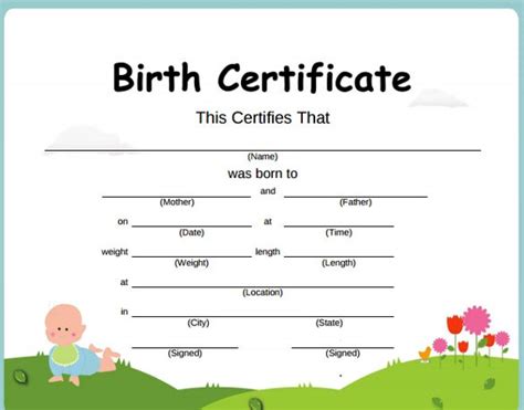 Free certificate maker for custom certificates. 7+ Birth Certificate Forms | Printable Forms & Templates