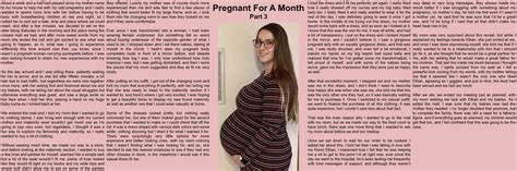 Tg Caption Pregnant For A Month Part 3 By Tgcapscenter On Deviantart