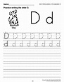 14 Best Images of Lowercase D Worksheets For Preschool - Letter D ...