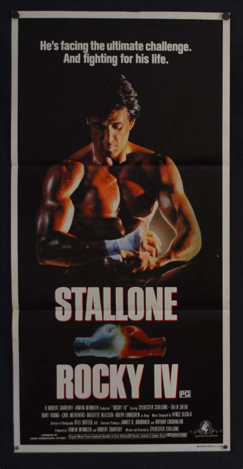 All About Movies Rocky 4 Poster Daybill Original 1985 Sylvester