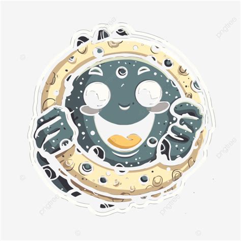 Cartoon Cookie With Eyes And Teeth Vector Oreo Sticker Cartoon Png And Vector With