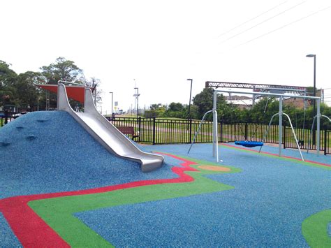Railwaypark Auburn Playground Playequipment Embankment Slide Nsw Play