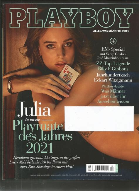 Playboy Magazine July Cover Julia R Mmelt Ebay