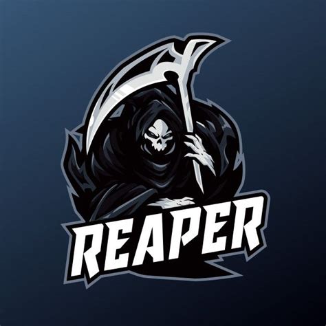 Reaper Mascot For Sport And Esport Logo Logo Design Art Game Logo