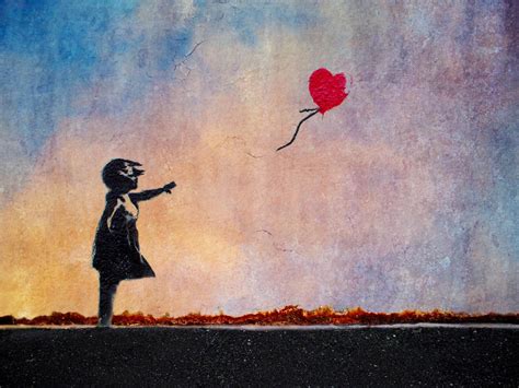 Banksy Girl And Balloon By Picture Frame On Deviantart