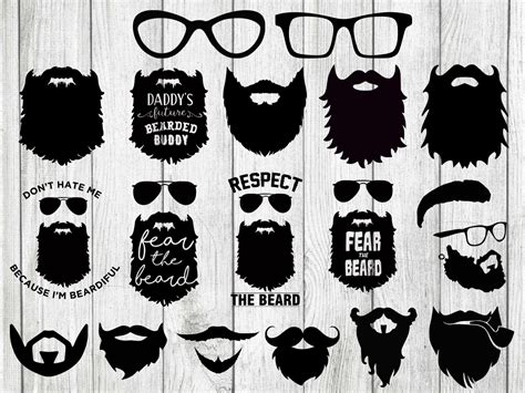 Embellishments Clip Art And Image Files Craft Supplies And Tools Size Does Matter Funny Beard Manly