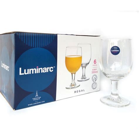 Gelas biasa / soft drink: Gelas Water Goblet Luminarc Regal 330ml / Gelas Kaki ...