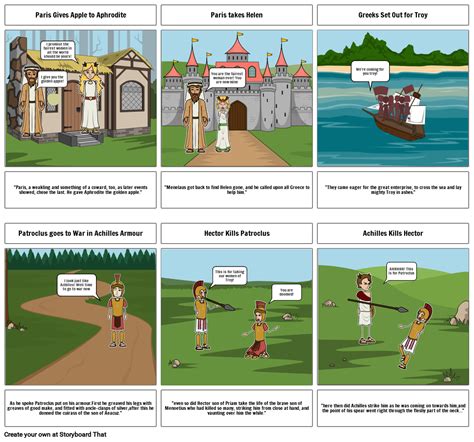 The Iliad Storyboard By 70c767e5