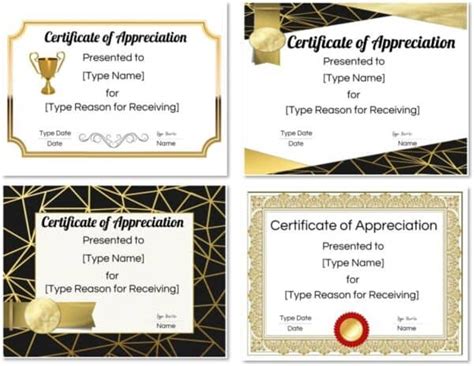 Free Download Templates For Certificates Of Appreciation Updated