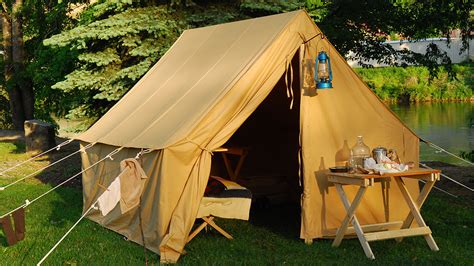 Classic Camping With The Canvas Tents Of Yesteryear
