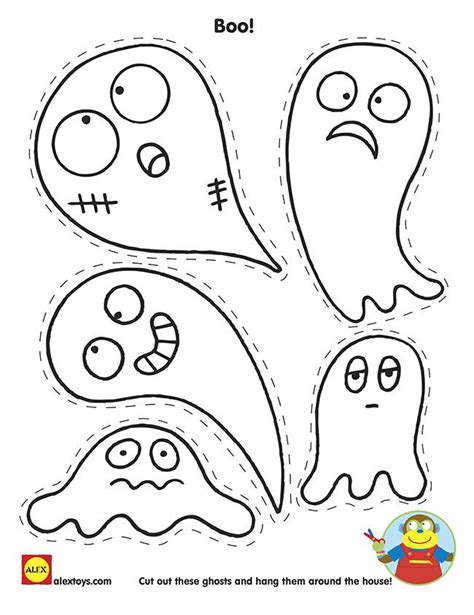 Printable Halloween Cut And Paste
