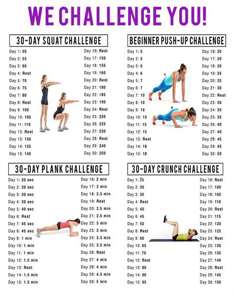 April Fitness Challenge 30 Day Workout Challenge Workout Challenge
