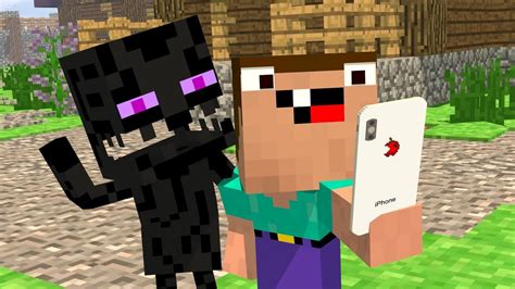 Noob And Endy Life Ep 1 Iphone X Minecraft Animation Noob And Brothers Series Youtube