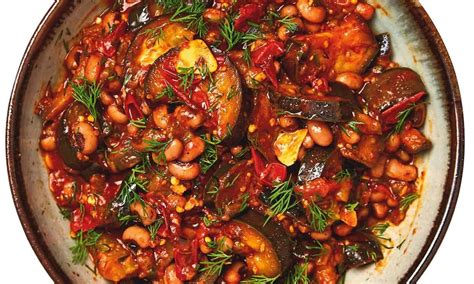 Meera Sodhas Vegan Recipe For Aubergine Black Eyed Bean And Dill