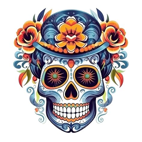 Dia De Los Muertos Png Ilustración Tradicional Mexicana De La Fiesta
