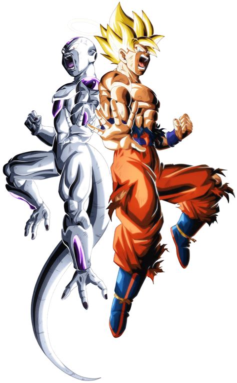 Goku And Frieza Vs Jiren Render Dokkan Battle By Maxiuchiha22 On Deviantart