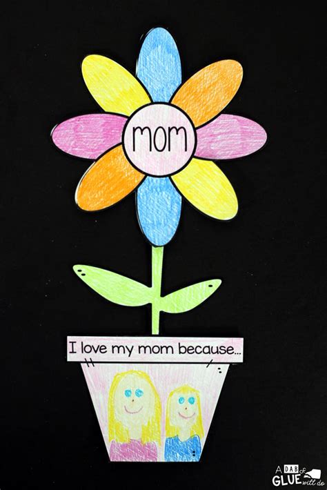 Mothers Day Flower T And Craft A Dab Of Glue Will Do