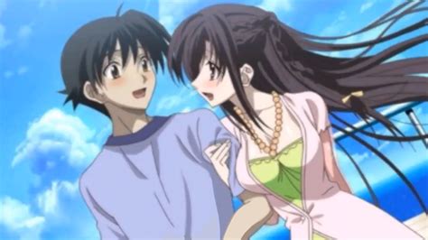 Makoto And Kotonoha Island Days Screenshot School Days Anime Kotonoha