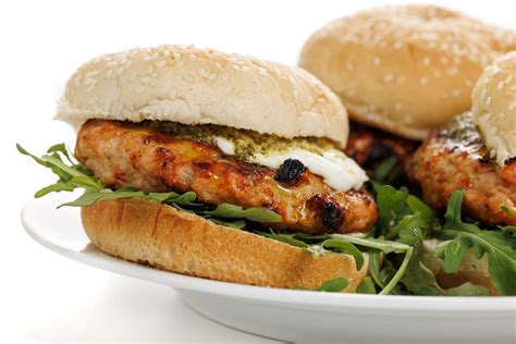 Grilled Turkey Burgers With Pesto The Lemon Bowl