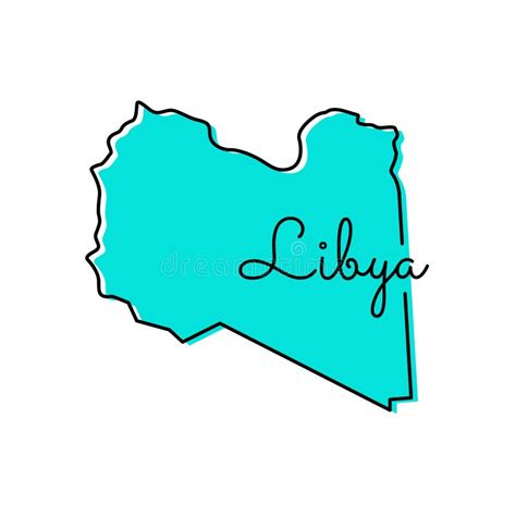 Map Of Libya Vector Design Template Stock Vector Illustration Of