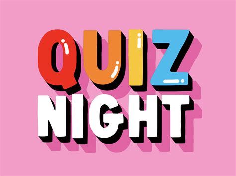 Quiz Night By Mat Voyce On Dribbble