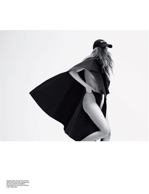 Gigi Hadid Self Service Black And White Fashion Editorial