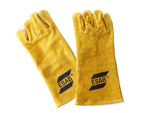 ESAB Leather Heavy Duty Welding Hand Gloves Multicolour Amazon In
