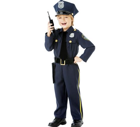 Disfraz De Oficial De Policía Para Niños
