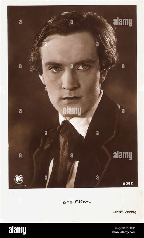 Portrait Of Hans Stüwe German Weimar Era Cinema 1918 1935 Stock