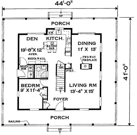 Diy plans for indoor and outdoor projects. Wrap-around Porch Home 7005 - 4 Bedrooms and 2 Baths | The House Designers