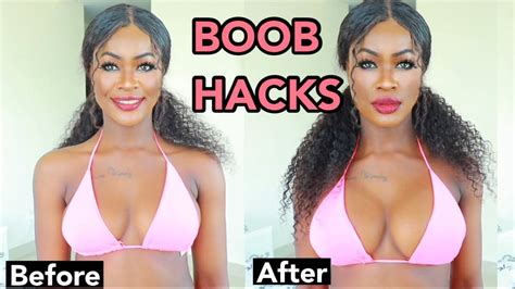 Boob Hack How I Make My Boobs Look Bigger Instantly Ft Boomba Youtube